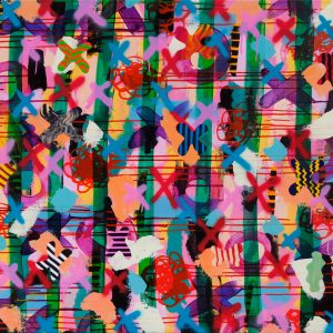 Galaxy XX, 100 x 140 cm, akrilne boje na platnu, 2019-20.