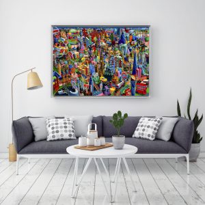 London - uramljen print na platnu 100x140 cm, Uzbudljivi gradovi, Vuk Vučković